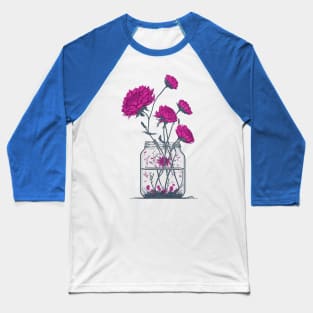 Aien Flowers in a Mason Jar Baseball T-Shirt